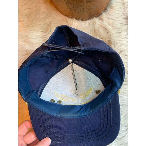 Vintage 1989 Safety Excellence Navy Blue Hat Cap - Picture 6 of 6